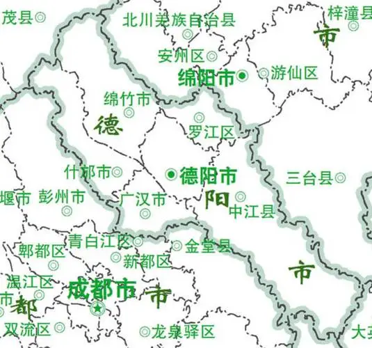 四川省人民政府关于同意德阳市调整旌阳区等5个县（市、区）部分乡镇行政区划的批复